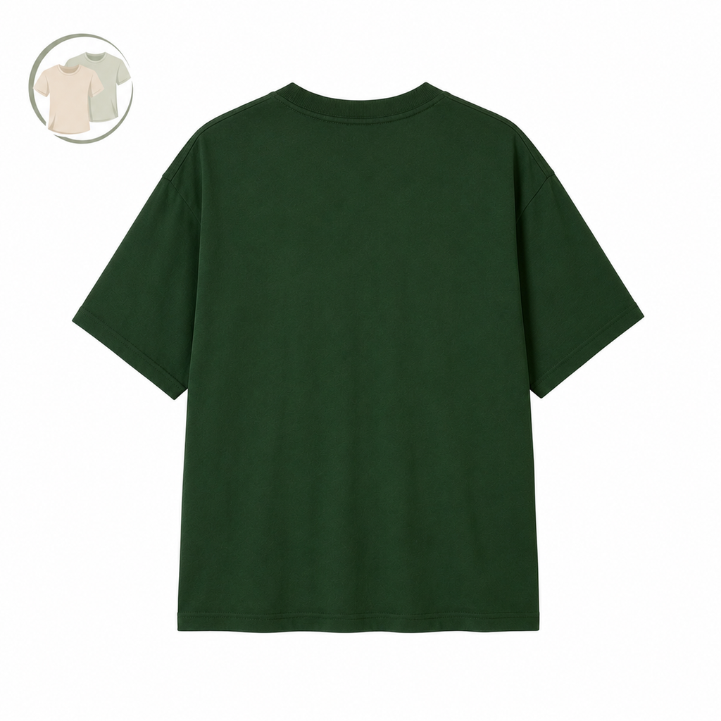 Dark Green Los Angeles Graphic T-Shirt