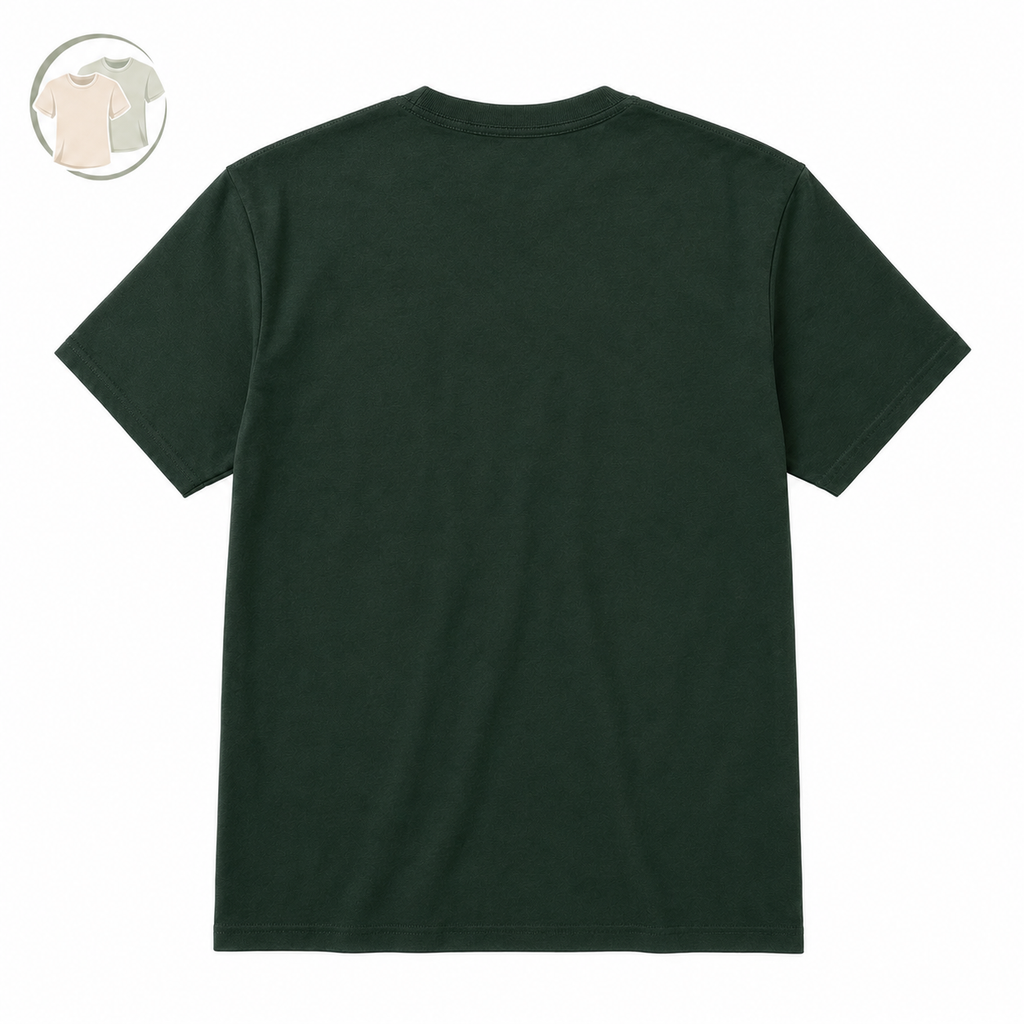 Dark Green United States Graphic Crew Neck T-Shirt