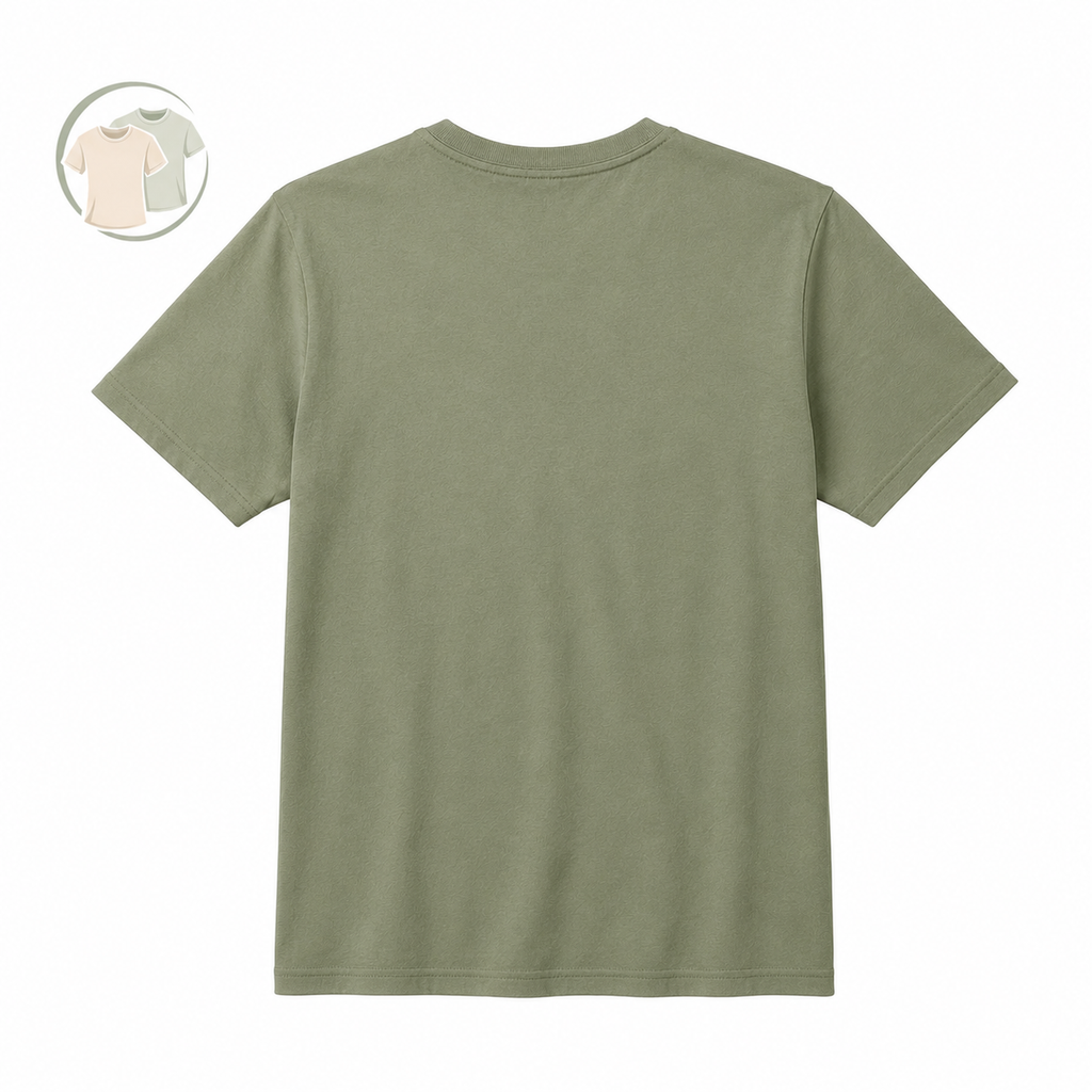 Sage Green Stay Original Cotton Blend T-Shirt