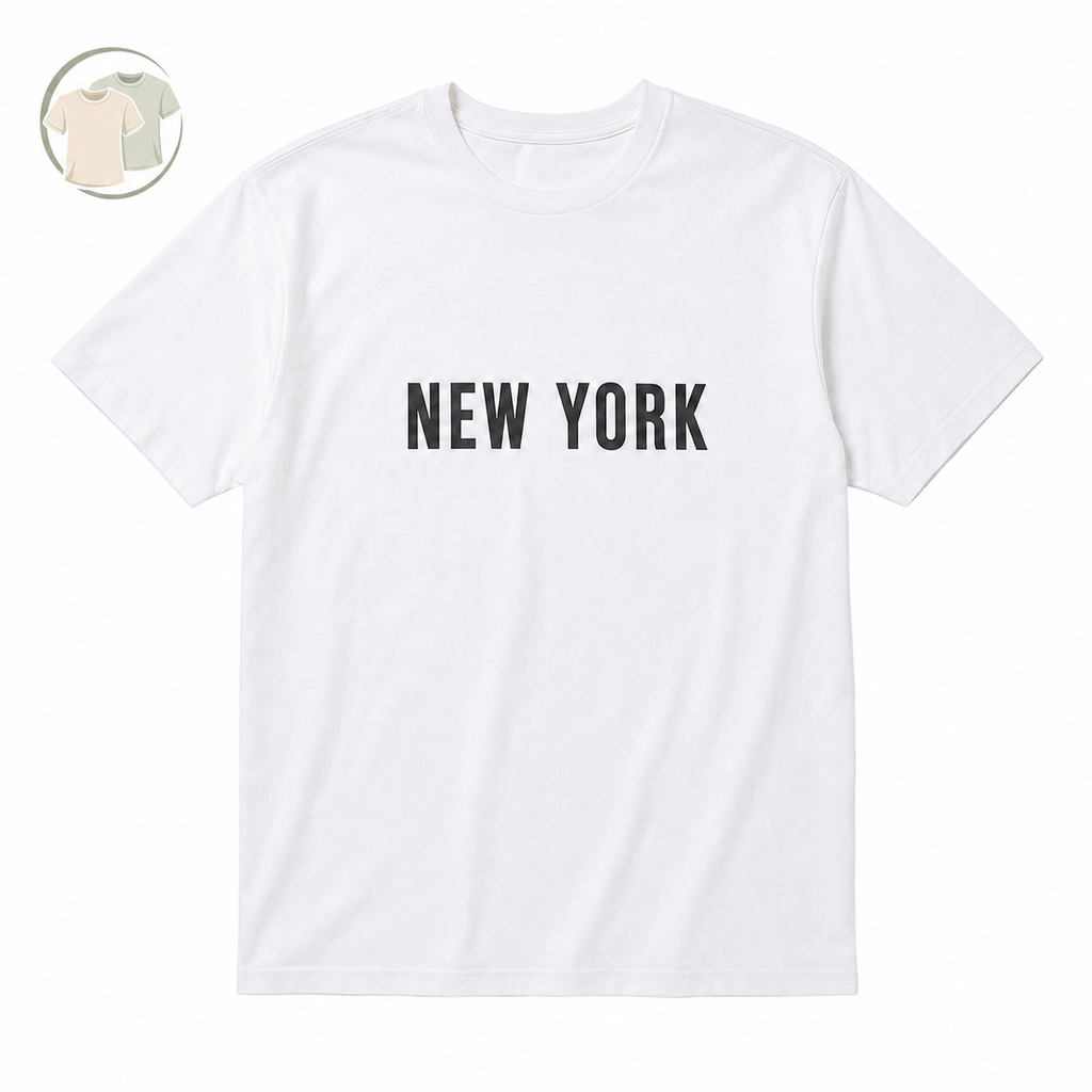 White New York Graphic Crew Neck T-Shirt