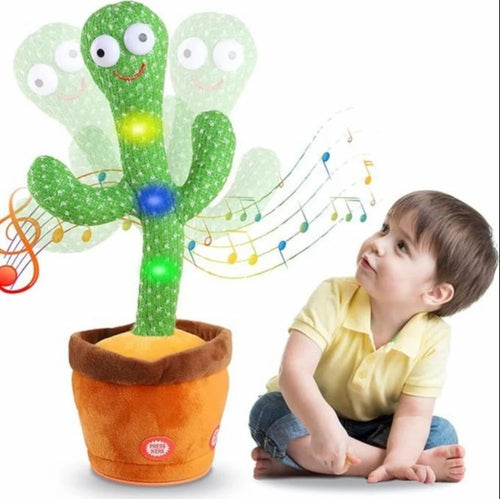 Toy Imagine Rechargeable Talking Cactus Toy for Kids - Musical Dancing, Speaking Cactus Toy for Babies – Educational Talking Toy for Baby Boys & Girls (0-3 Years) – Speaking, Repeating for Toddlers